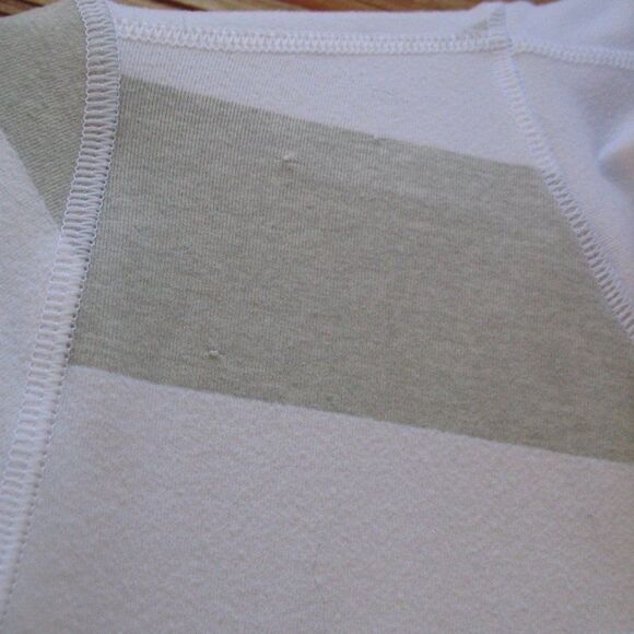 Lululemon In Stride Jacket Brushed White Silver Spoon Wide Bold Multi Stripe - Picture 11 of 12